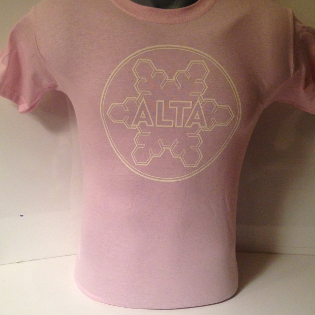 Pink Kids 100% Cotton T-Shirt with Alta Snow Flake